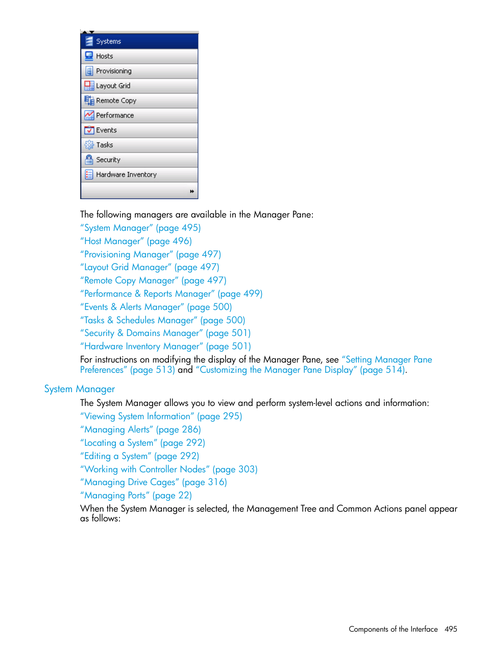 System manager | HP 3PAR Operating System Software User Manual | Page 495 / 524