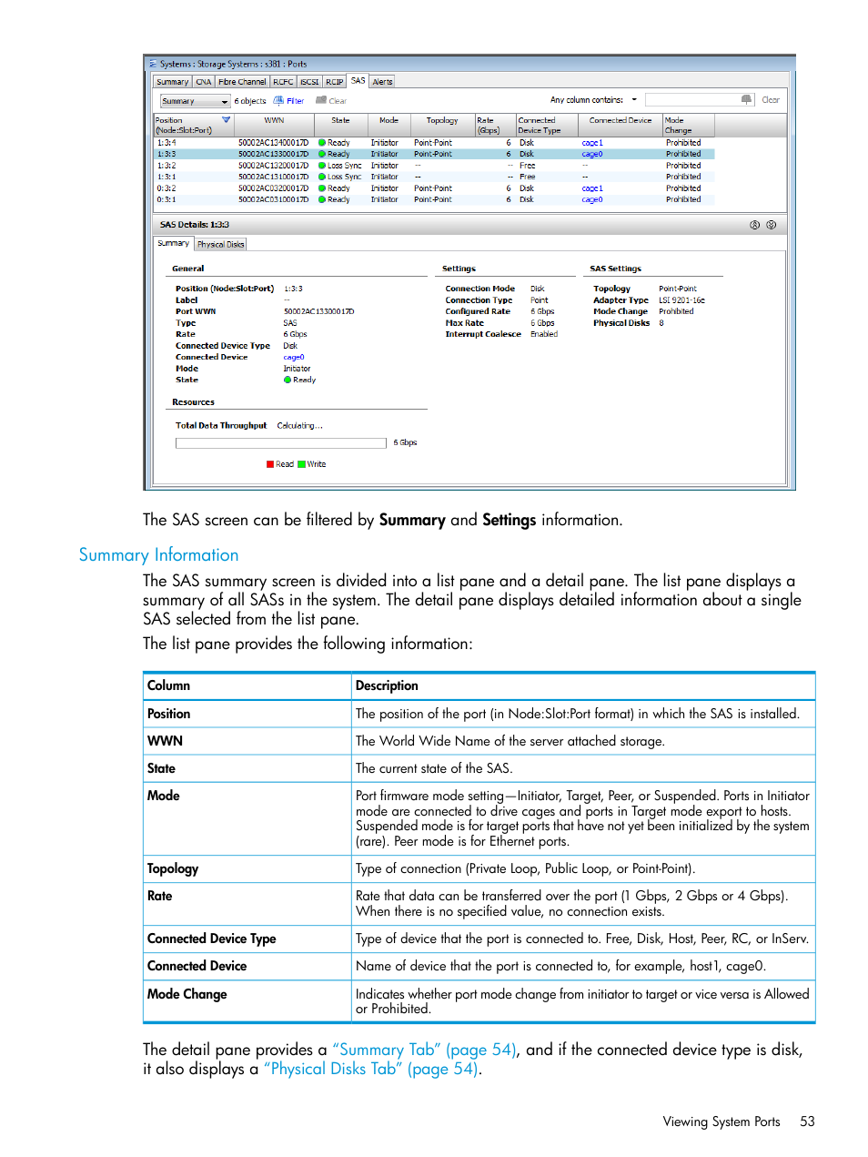 Summary information | HP 3PAR Operating System Software User Manual | Page 53 / 524