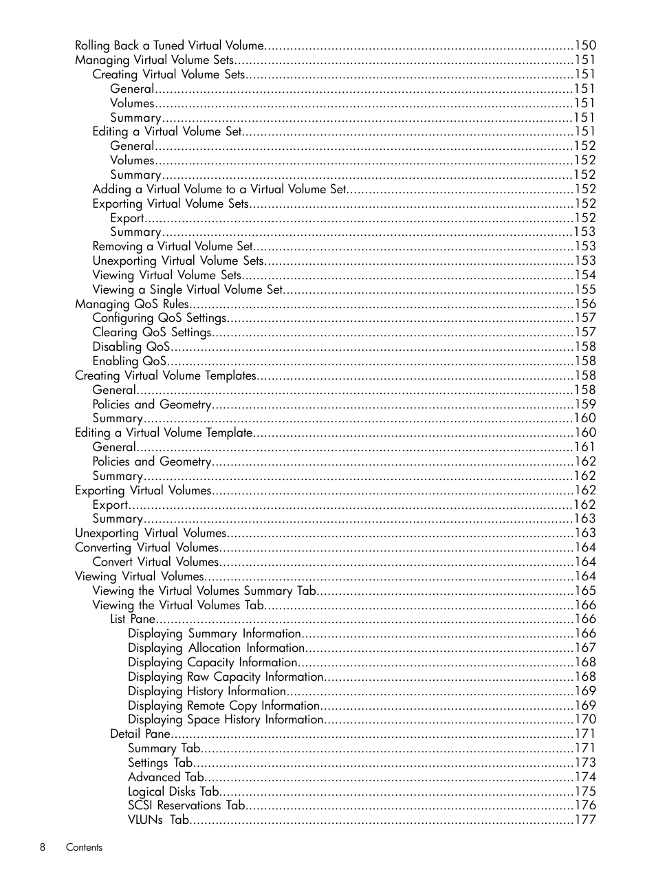 HP 3PAR Operating System Software User Manual | Page 8 / 524