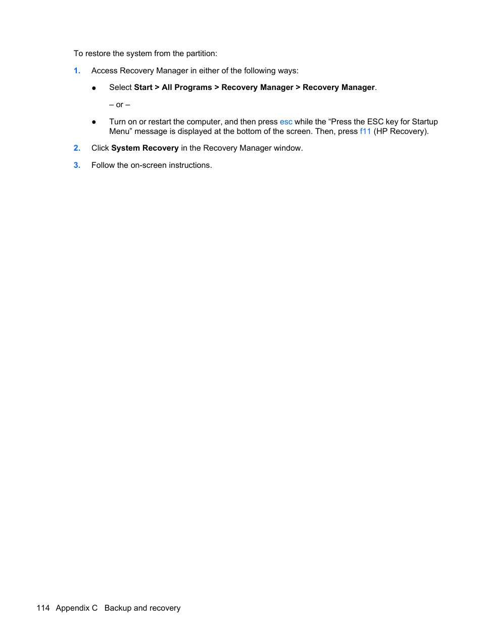 HP Pavilion dv6z-3200 CTO Select Edition Entertainment Notebook PC User Manual | Page 124 / 129