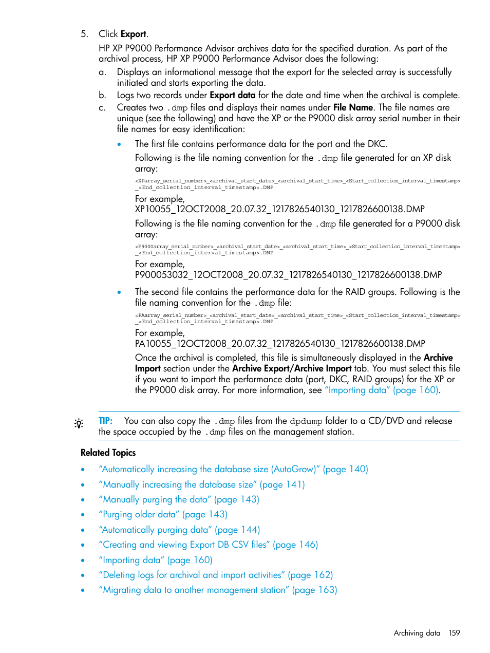HP XP Performance Advisor Software User Manual | Page 159 / 416
