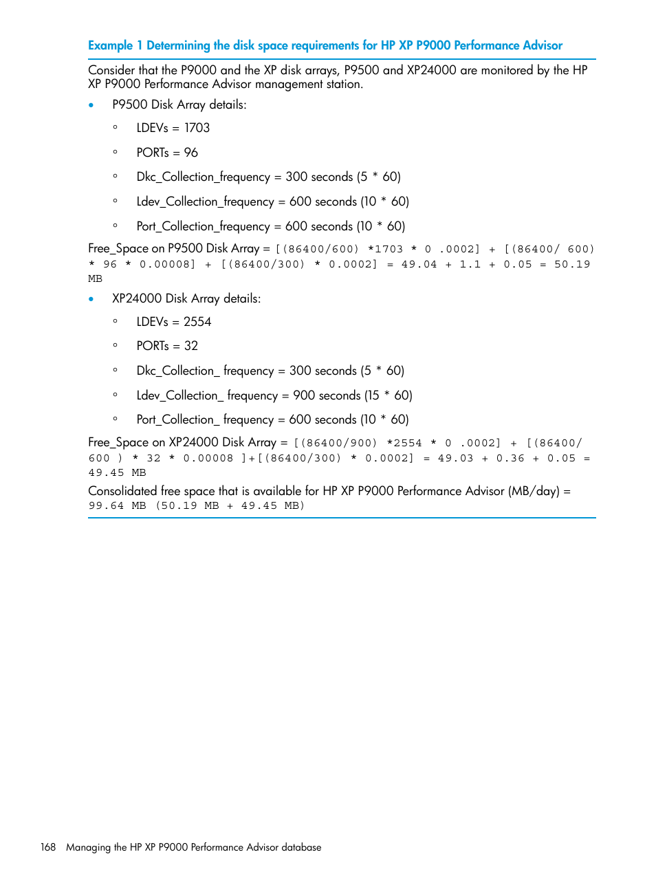 HP XP Performance Advisor Software User Manual | Page 168 / 416