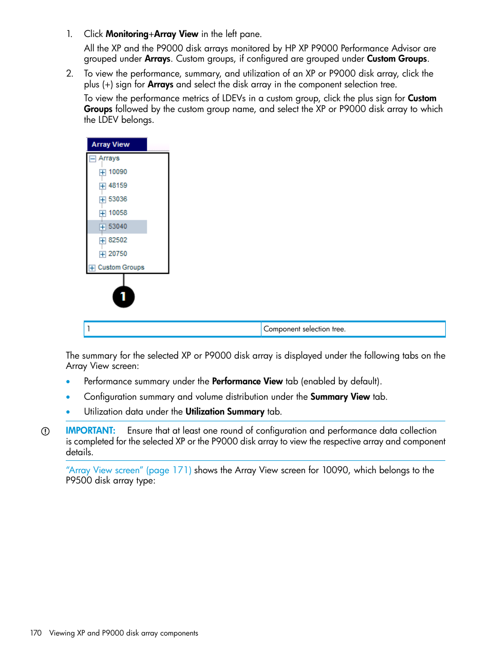 HP XP Performance Advisor Software User Manual | Page 170 / 416