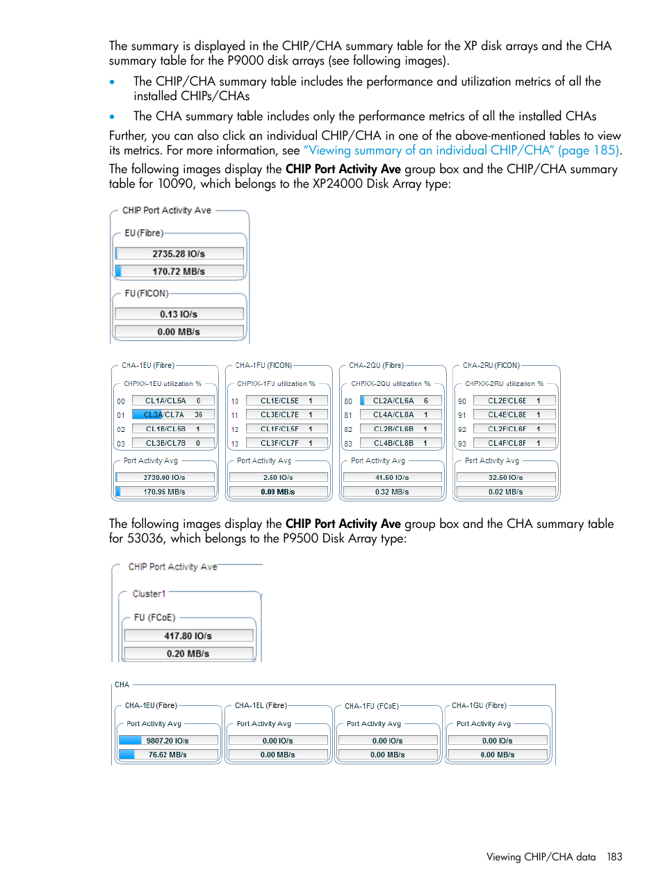 HP XP Performance Advisor Software User Manual | Page 183 / 416