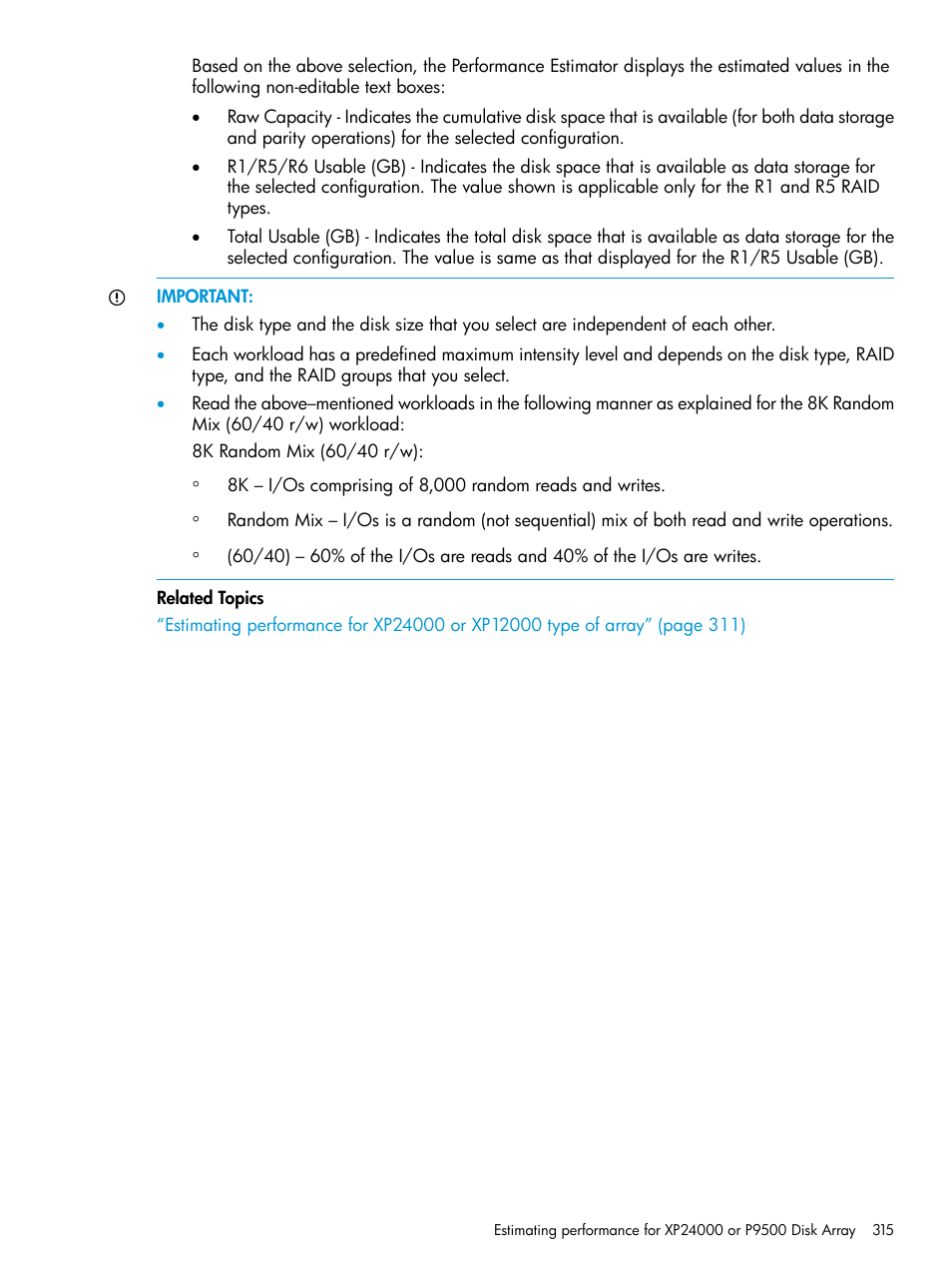 HP XP Performance Advisor Software User Manual | Page 315 / 416