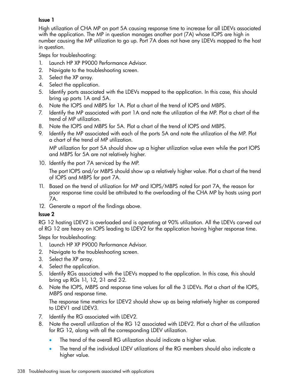 HP XP Performance Advisor Software User Manual | Page 338 / 416