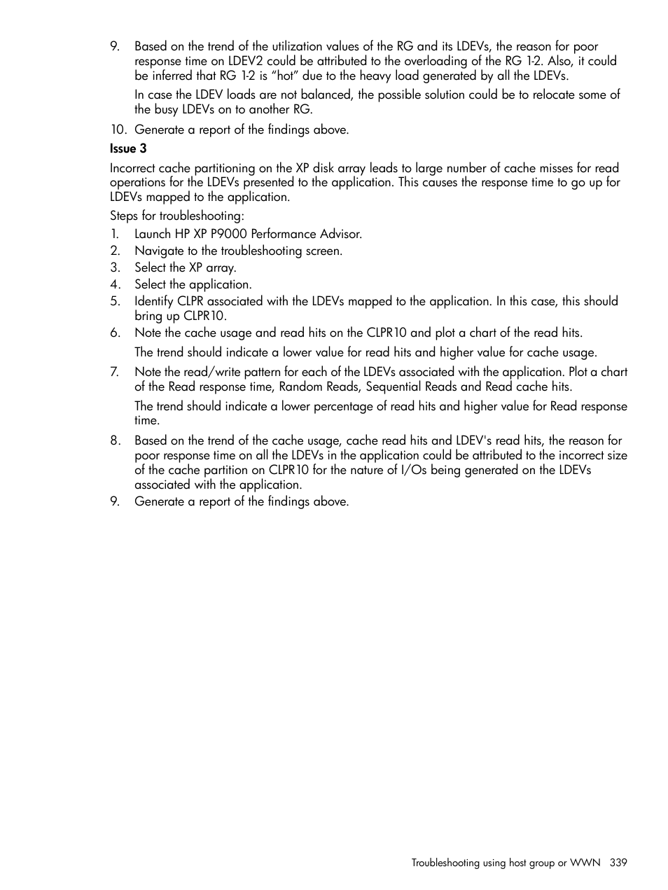 HP XP Performance Advisor Software User Manual | Page 339 / 416