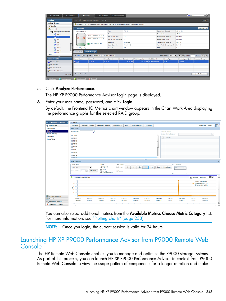 HP XP Performance Advisor Software User Manual | Page 343 / 416