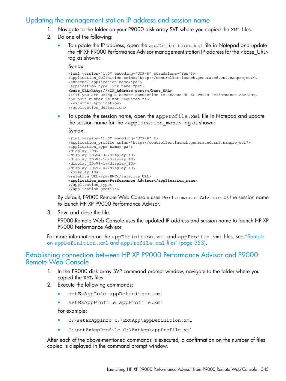 HP XP Performance Advisor Software User Manual | Page 345 / 416