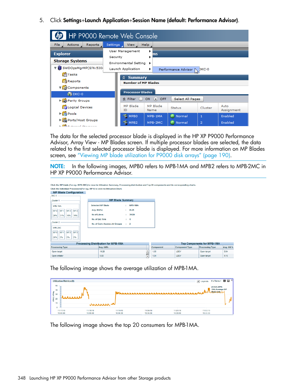 HP XP Performance Advisor Software User Manual | Page 348 / 416