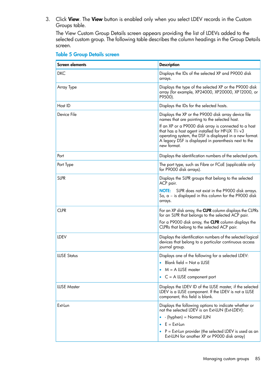 HP XP Performance Advisor Software User Manual | Page 85 / 416