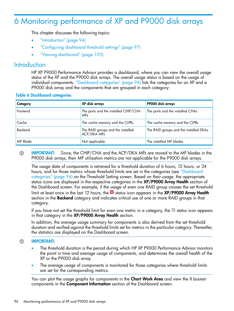 Introduction | HP XP Performance Advisor Software User Manual | Page 94 / 416