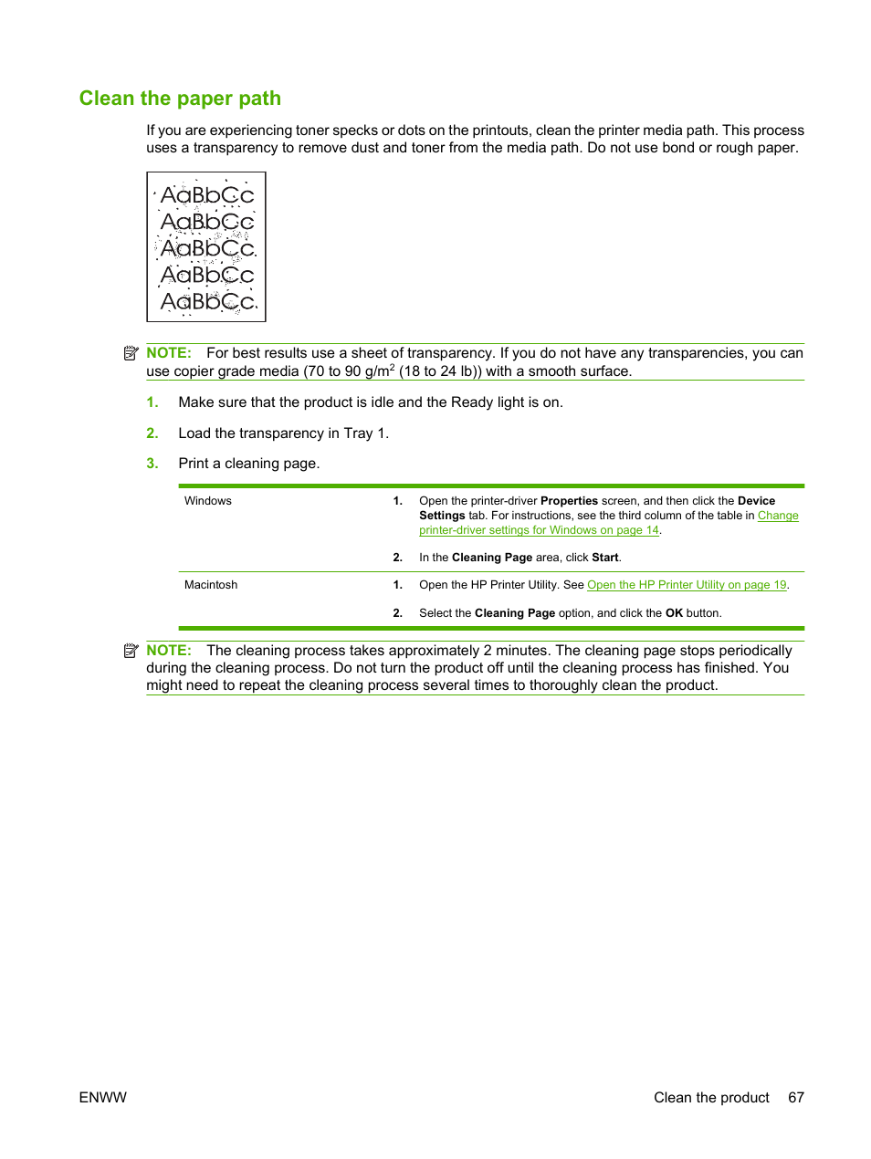 Clean the paper path | HP LaserJet P2035 User Manual | Page 77 / 148