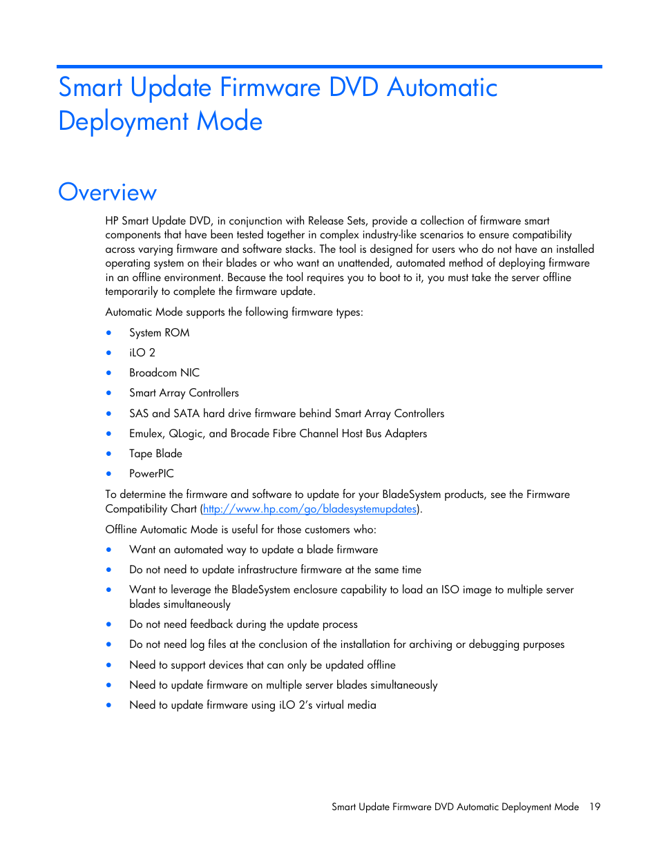 Overview | HP SmartStart-Software User Manual | Page 19 / 51