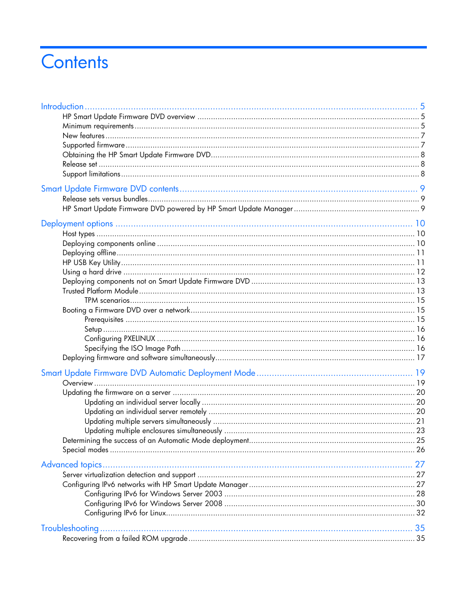 HP SmartStart-Software User Manual | Page 3 / 51