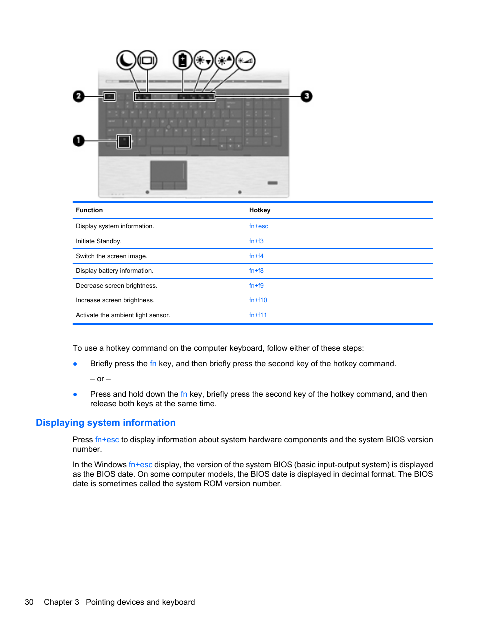 Displaying system information | HP EliteBook 8740w Mobile Workstation User Manual | Page 42 / 148