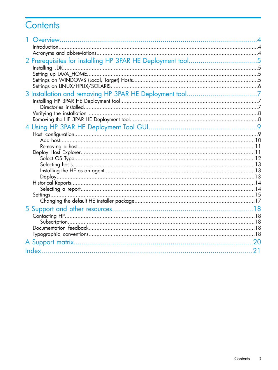 HP 3PAR Host Explorer Software User Manual | Page 3 / 21