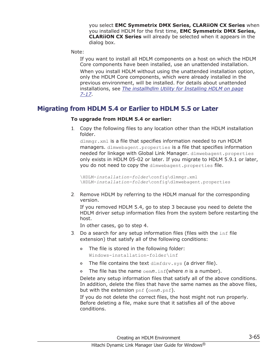 Migrating, Migrating from hdlm | HP XP P9500 Storage User Manual | Page 133 / 440