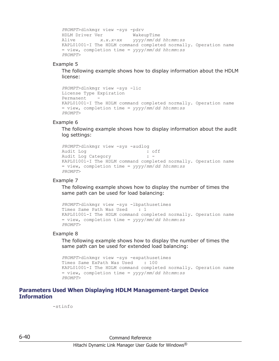 Information -40 | HP XP P9500 Storage User Manual | Page 230 / 440