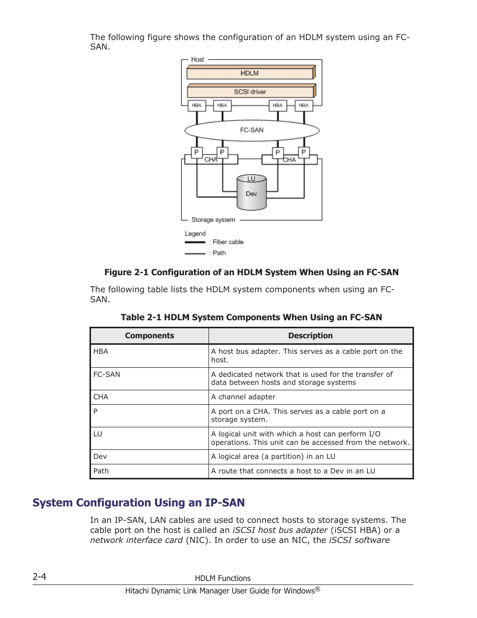 System configuration using an ip-san, System configuration using an ip-san -4 | HP XP P9500 Storage User Manual | Page 24 / 440