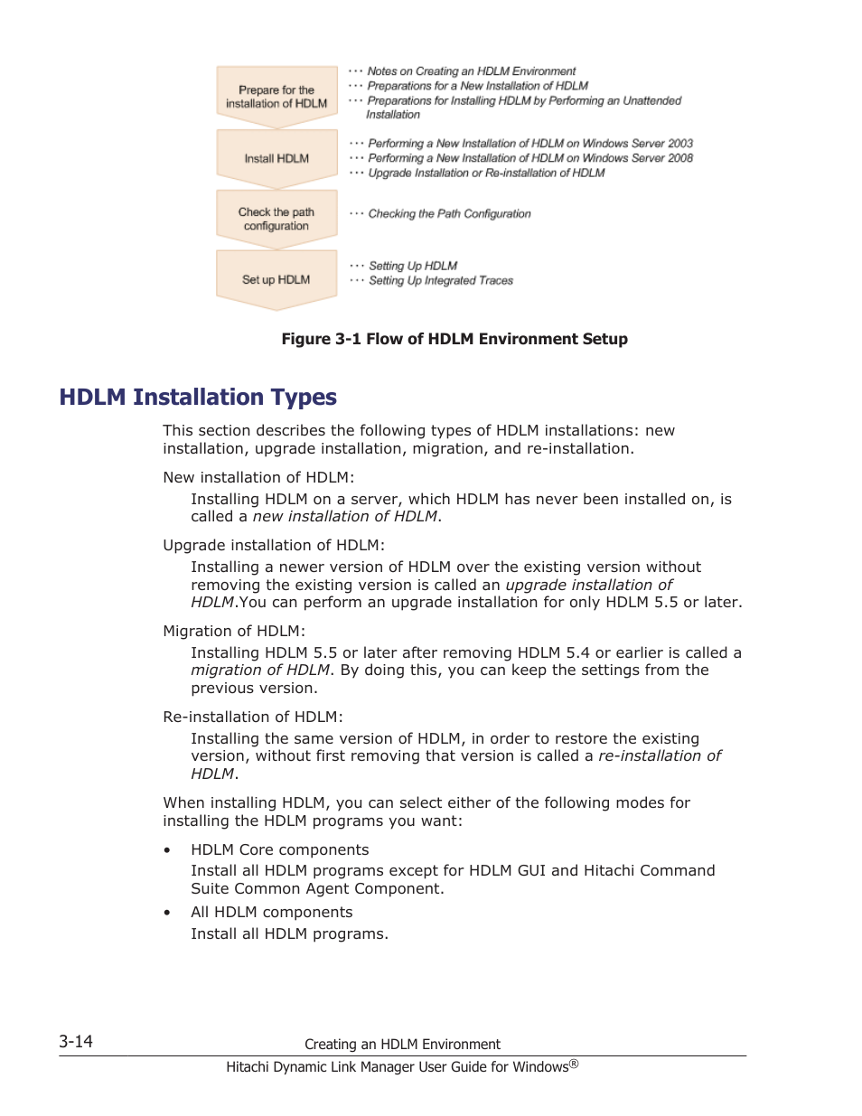 Hdlm installation types, Hdlm installation types -14 | HP XP P9500 Storage User Manual | Page 82 / 440