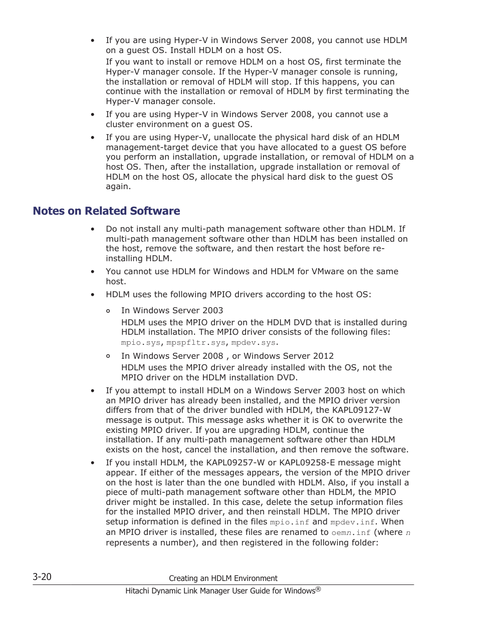 Notes on related software, Notes on related software -20 | HP XP P9500 Storage User Manual | Page 88 / 440