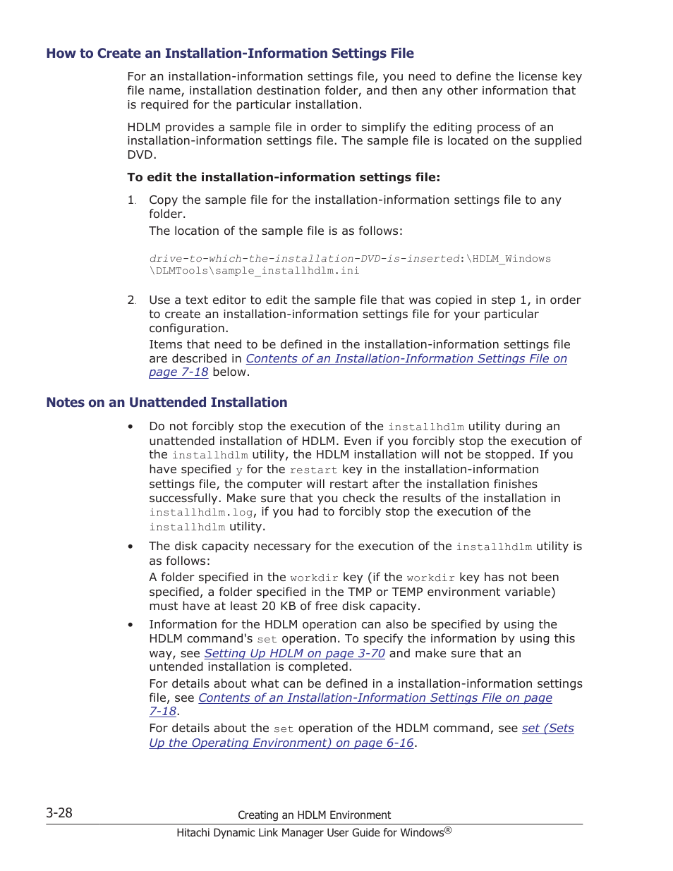 Notes on an unattended installation -28 | HP XP P9500 Storage User Manual | Page 96 / 440