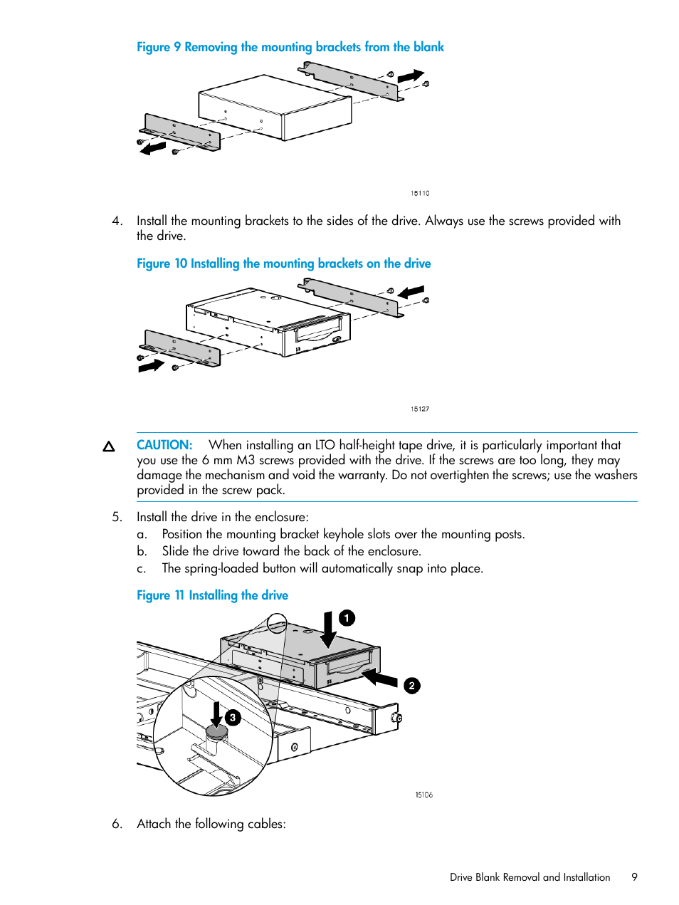 HP StoreEver Rack-mount Kits User Manual | Page 9 / 25