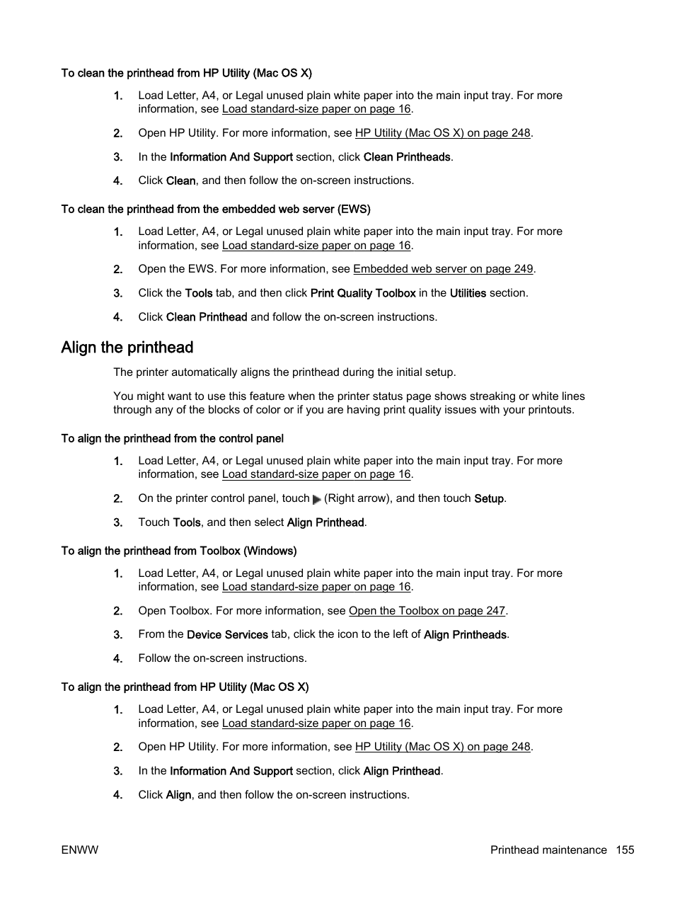 Align the printhead | HP Officejet 7612 Wide Format e-All-in-One User Manual | Page 172 / 317