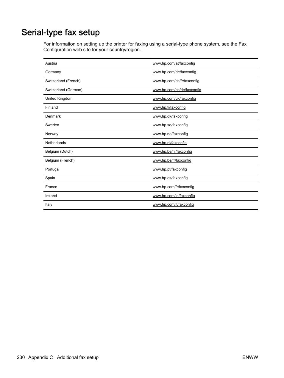 Serial-type fax setup | HP Officejet 7612 Wide Format e-All-in-One User Manual | Page 247 / 317