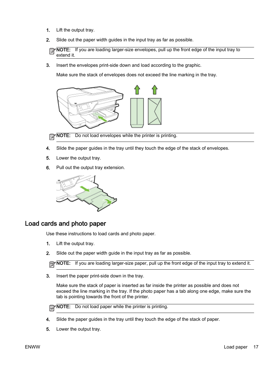 Load cards and photo paper | HP Officejet 7612 Wide Format e-All-in-One User Manual | Page 34 / 317