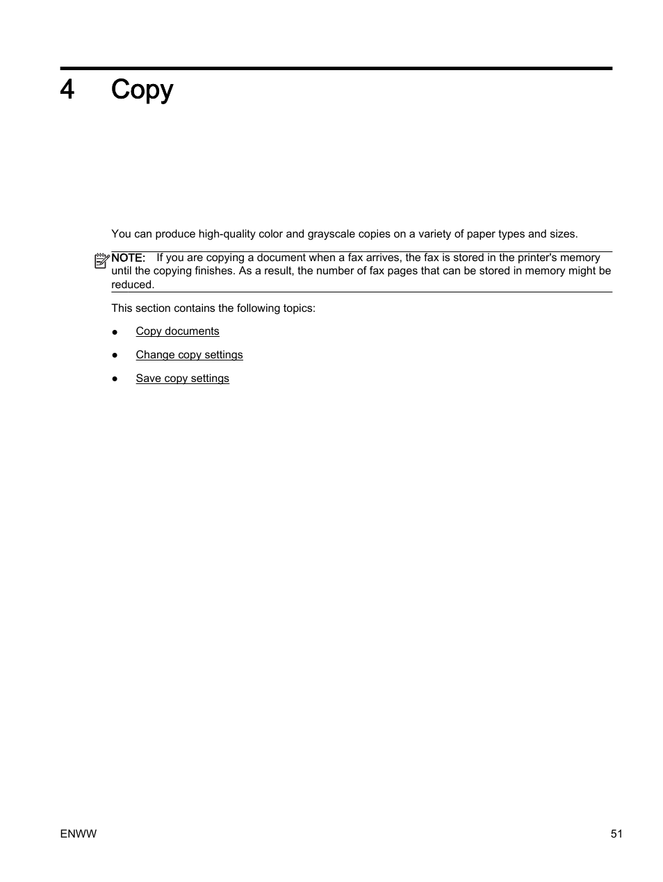 Copy, 4 copy, 4copy | HP Officejet 7612 Wide Format e-All-in-One User Manual | Page 68 / 317