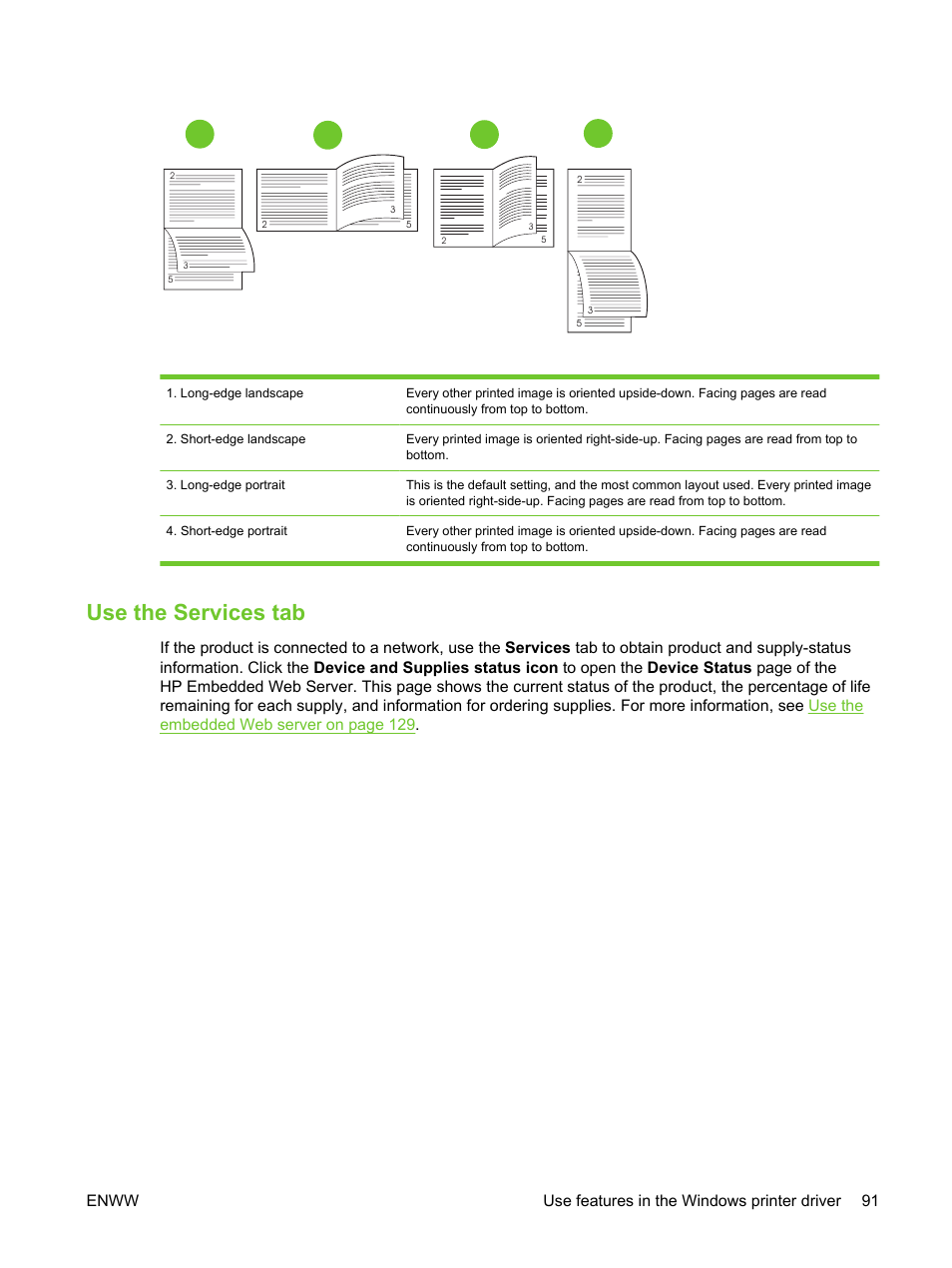 Use the services tab | HP LaserJet M3027 Multifunction Printer series User Manual | Page 103 / 270