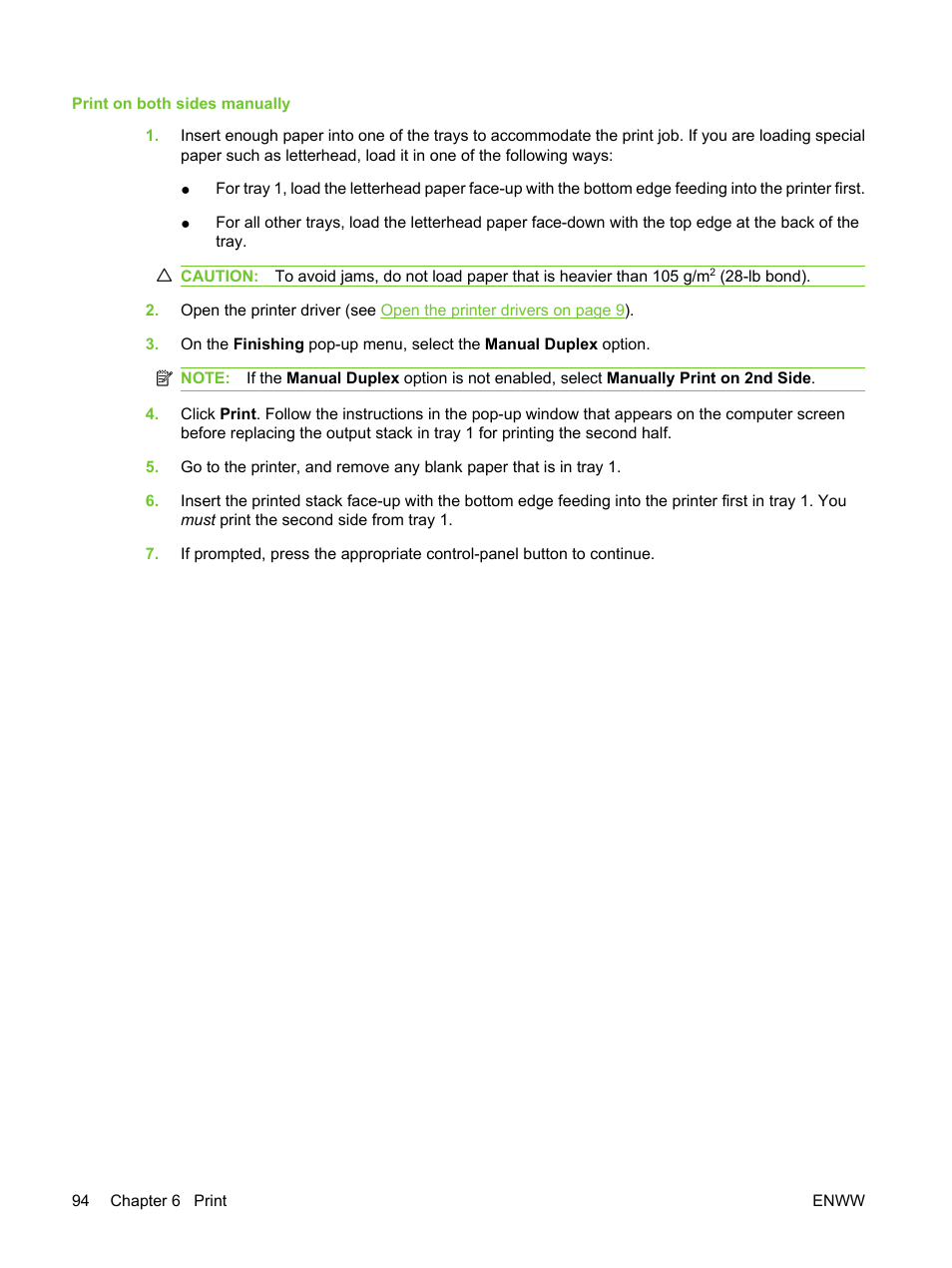 HP LaserJet M3027 Multifunction Printer series User Manual | Page 106 / 270