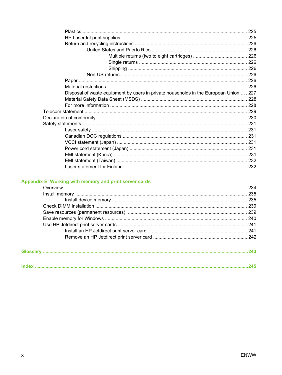 HP LaserJet M3027 Multifunction Printer series User Manual | Page 12 / 270