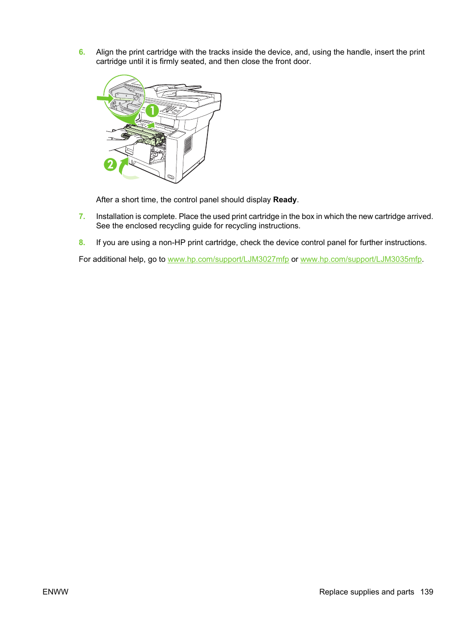 HP LaserJet M3027 Multifunction Printer series User Manual | Page 151 / 270