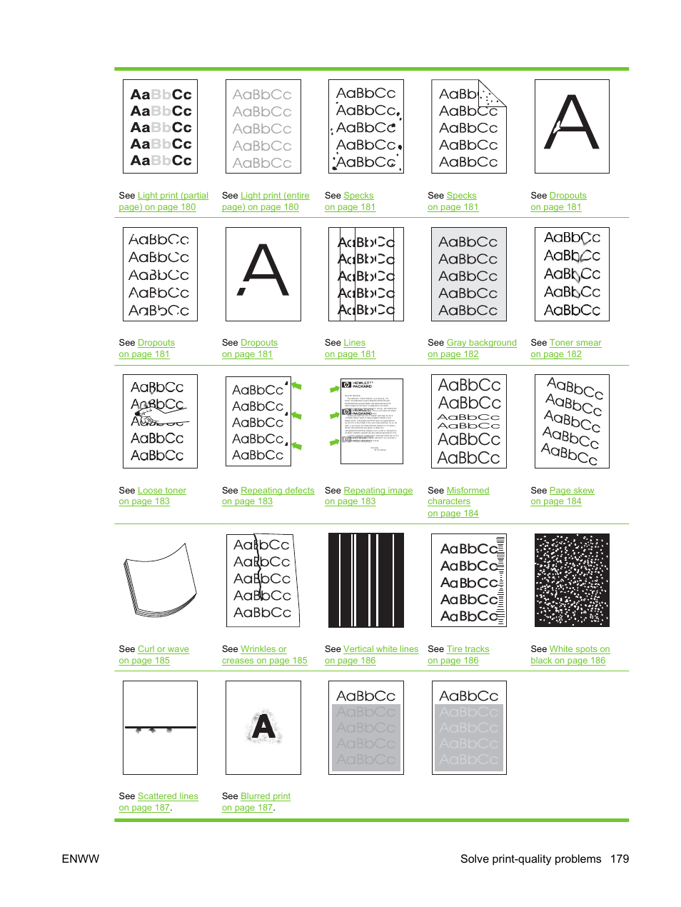Aabbcc aabbcc aabbcc aabbcc | HP LaserJet M3027 Multifunction Printer series User Manual | Page 191 / 270