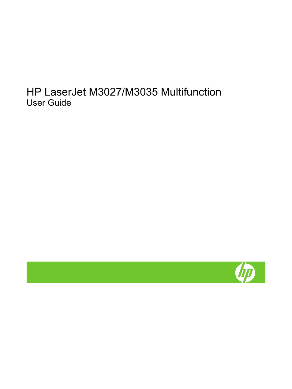 HP LaserJet M3027 Multifunction Printer series User Manual | Page 3 / 270