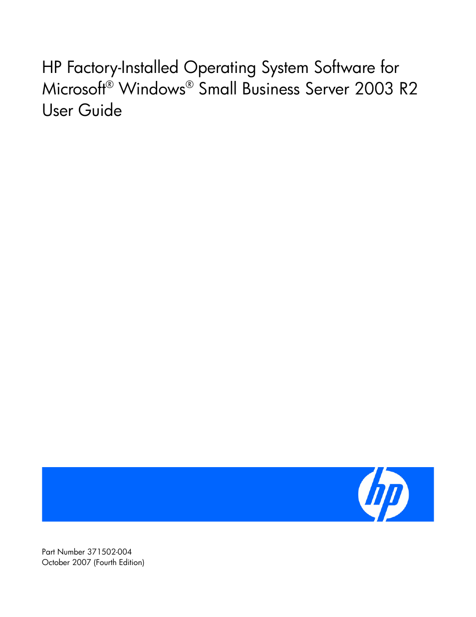 HP ProLiant ML370 G4 Server User Manual | 18 pages