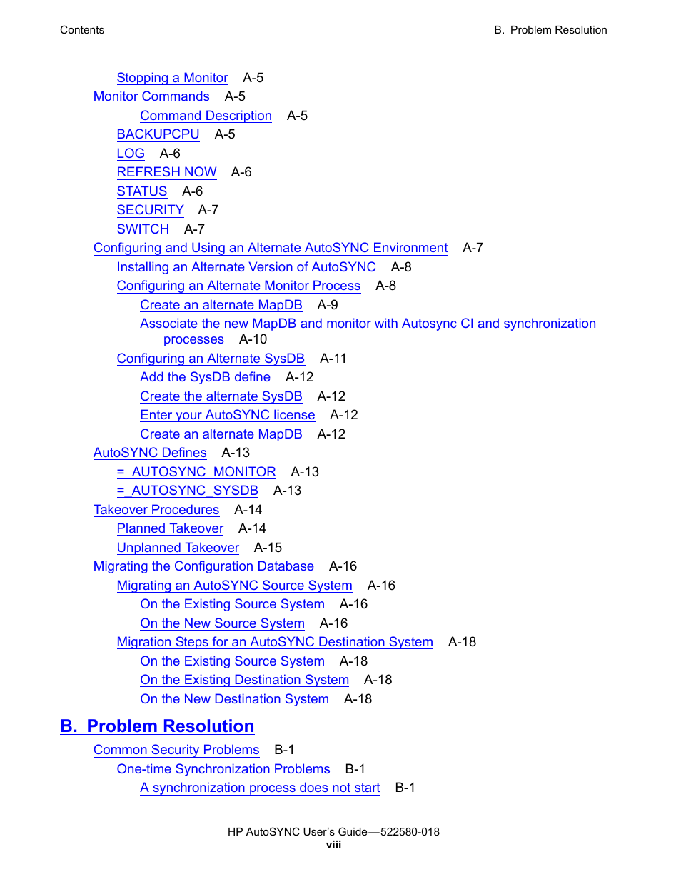B. problem resolution | HP Integrity NonStop J-Series User Manual | Page 12 / 266