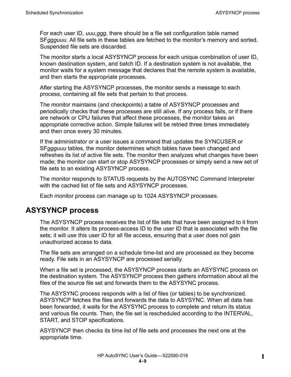 Asysyncp process | HP Integrity NonStop J-Series User Manual | Page 69 / 266