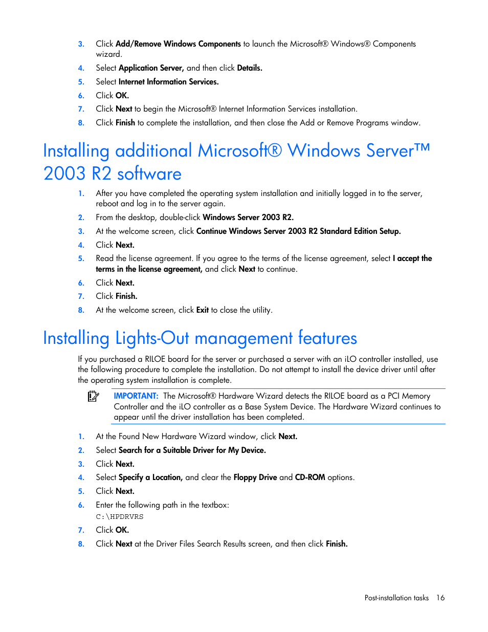 Installing lights-out management features | HP ProLiant ML370 G4 Server User Manual | Page 16 / 24