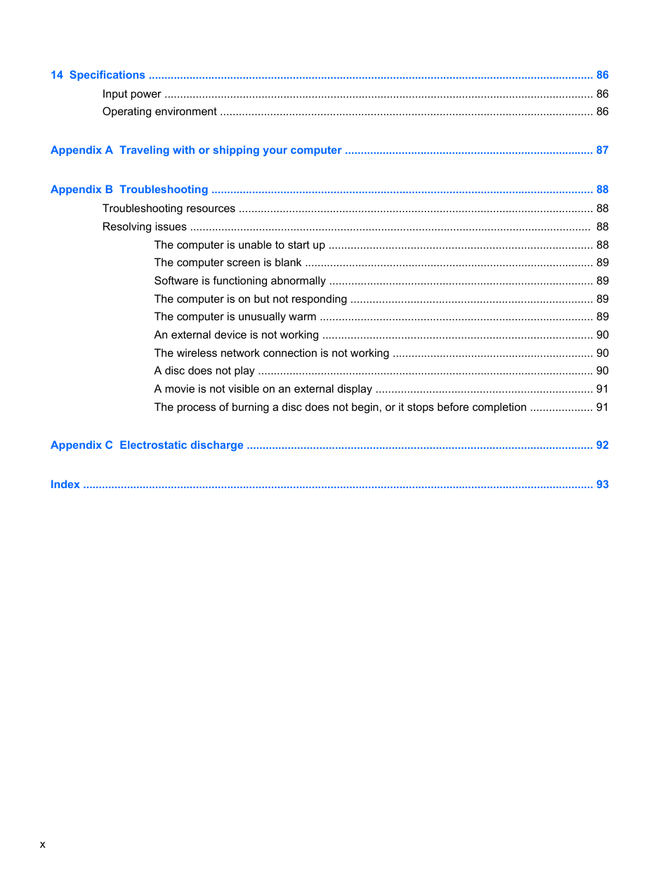 HP EliteBook 850 G1 Notebook PC User Manual | Page 10 / 106