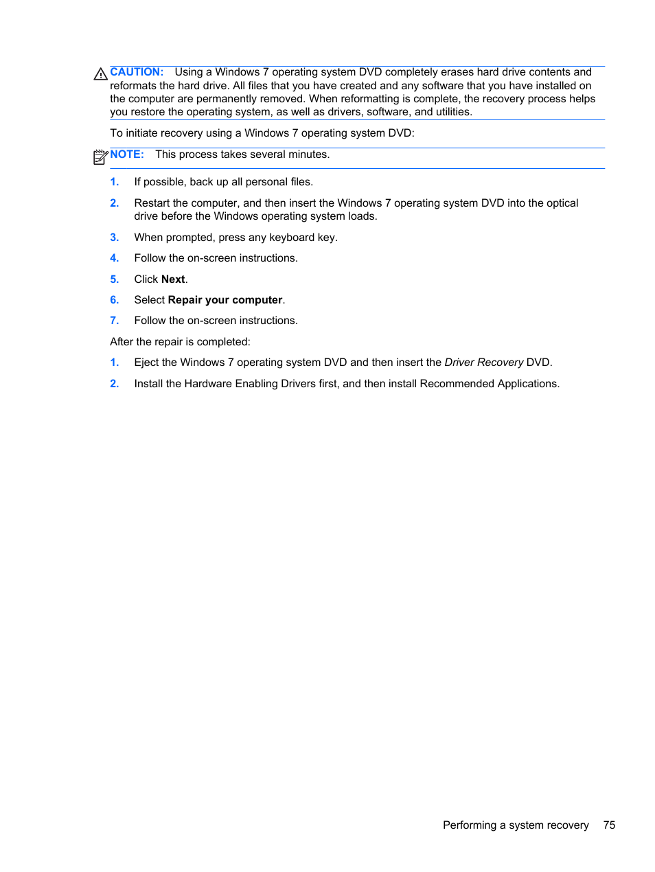 HP EliteBook 850 G1 Notebook PC User Manual | Page 85 / 106