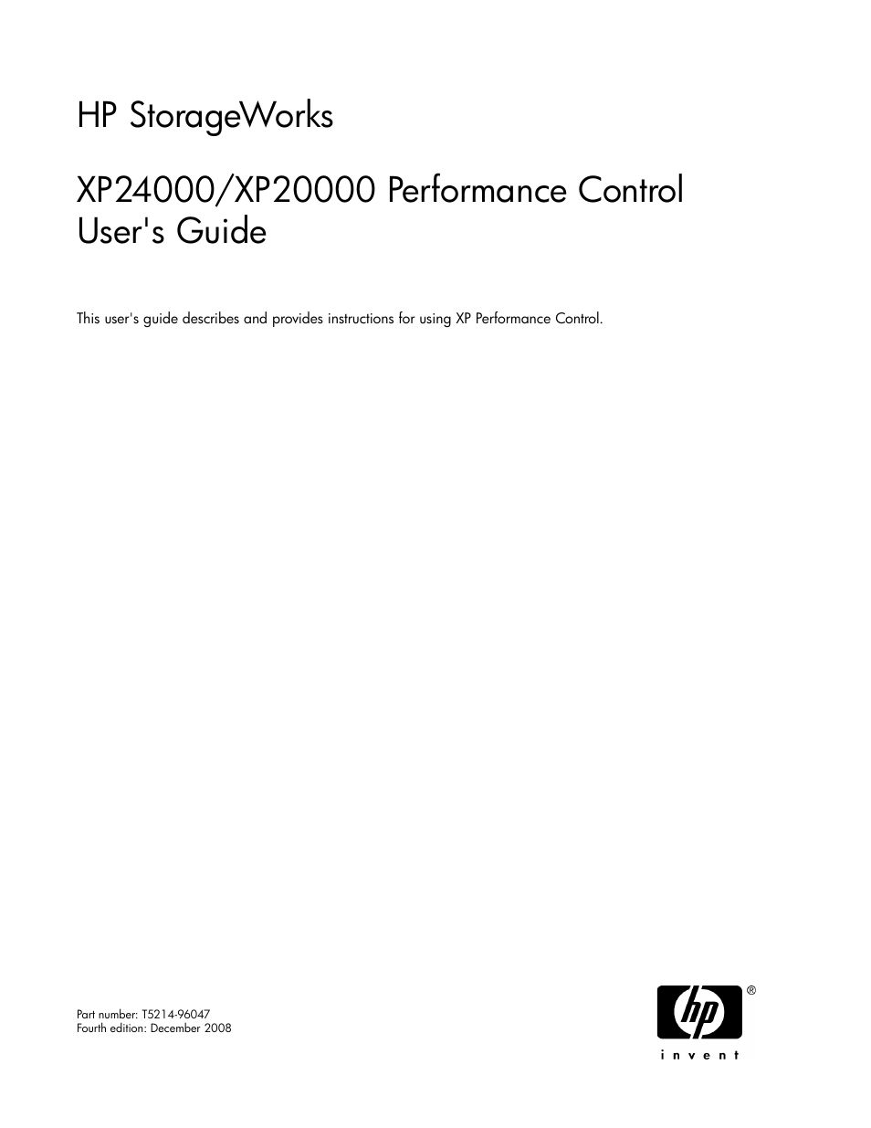 HP XP Array Manager Software User Manual | 58 pages