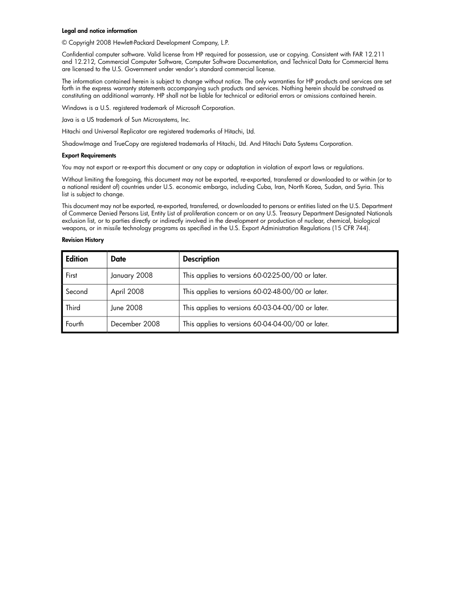 HP XP Array Manager Software User Manual | Page 2 / 58