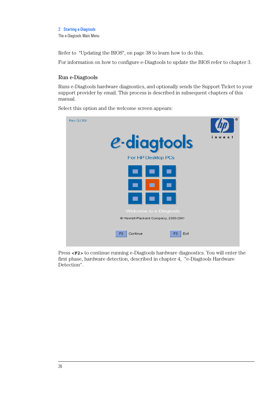 Run e-diagtools | HP e-PC c10s10 User Manual | Page 26 / 82