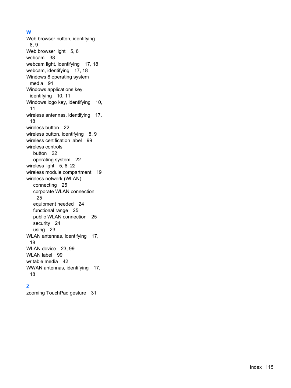 HP ProBook 4340s Notebook-PC User Manual | Page 125 / 125