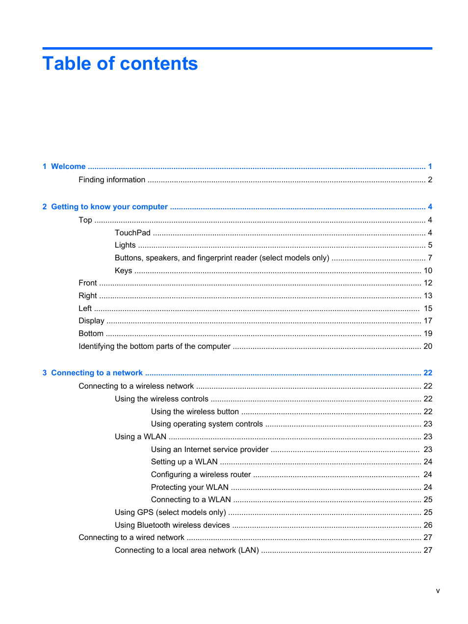 HP ProBook 4340s Notebook-PC User Manual | Page 5 / 125