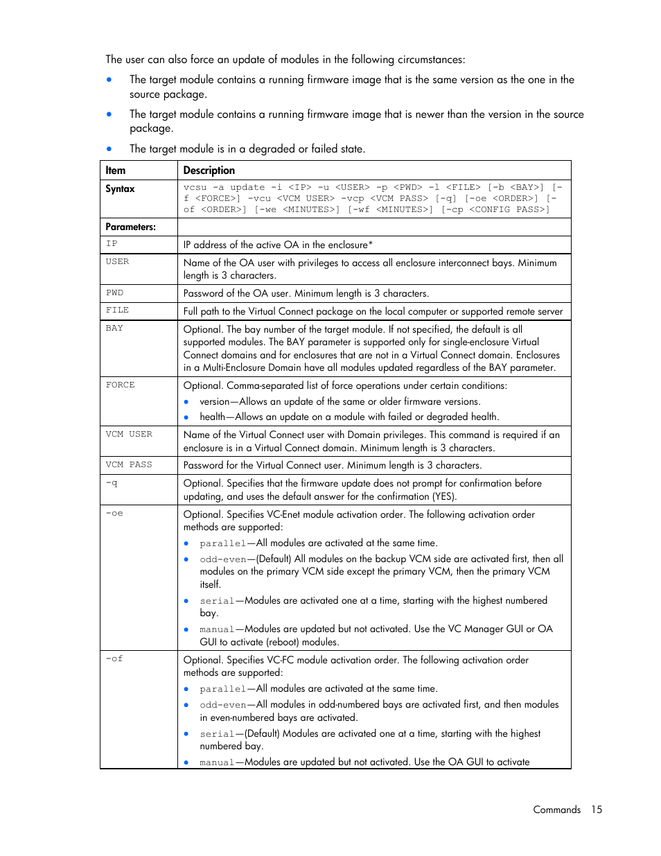 HP Virtual Connect 8Gb 24-port Fibre Channel Module for c-Class BladeSystem User Manual | Page 15 / 21